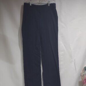 J CREW STRETCH CITY FIT PANTS DARK NAVY 4 POCKETS BELT LOOPS WOMEN'S SIZE 2R